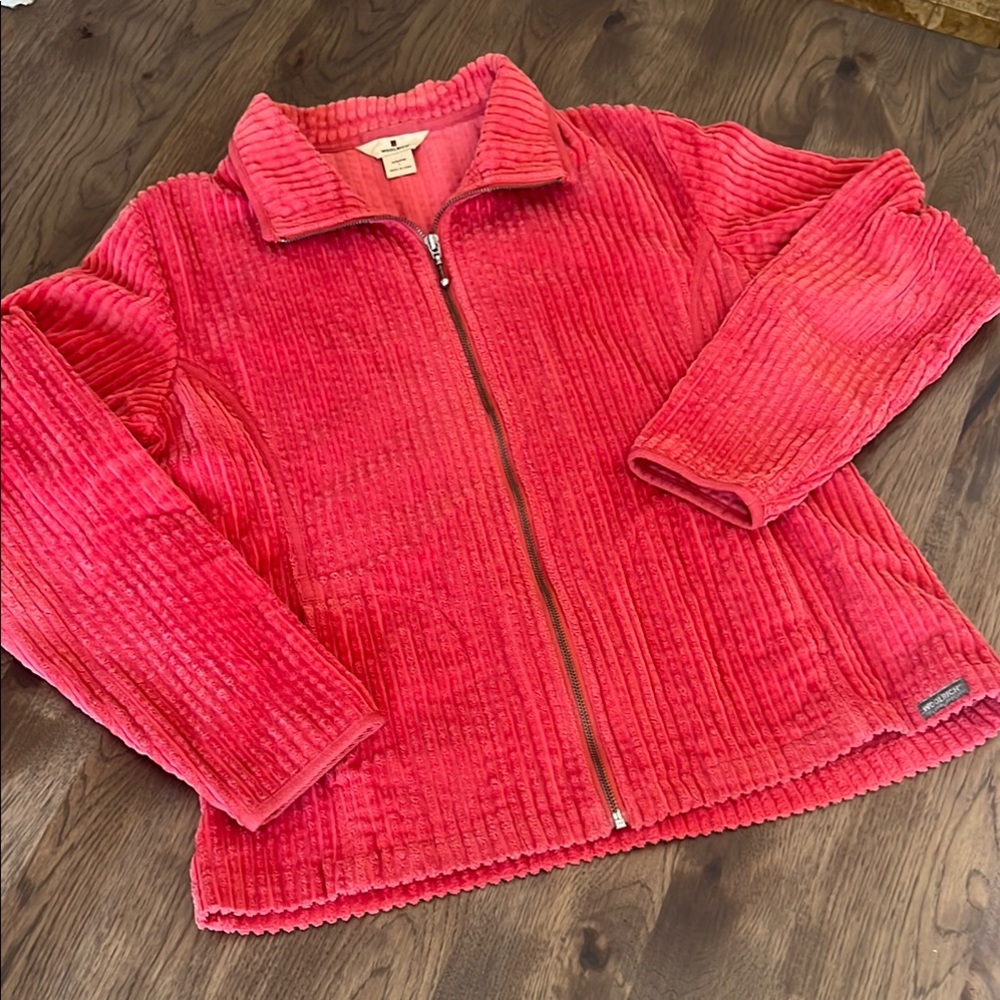 Woolrich Women's Soft Ruby Full Zip Corduroy Jacket Size Large 2291 - Picture 1 of 12